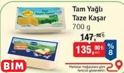 TAM YAĞLI TAZE KAŞAR TAM YAĞLI TAZE KAŞAR